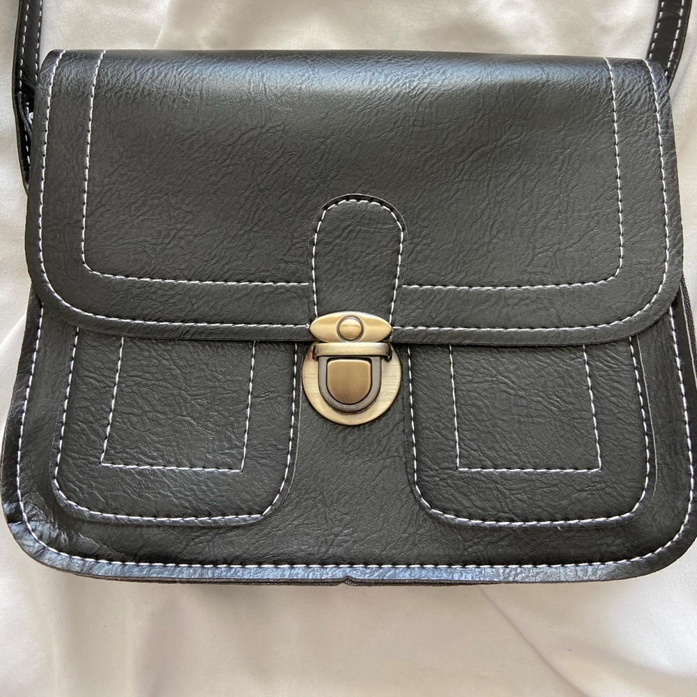 New vegan leather crossbody